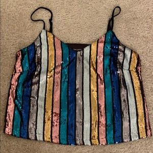 Sequin tank top